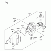 Схема узла: Воздушный фильтр для Suzuki DR-Z110