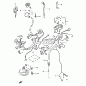 Схема узла: Электропроводка для Suzuki DR650 DR650RSE