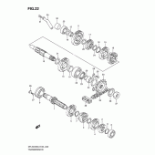 Схема узла: Трансмиссия для Suzuki DR-Z400 DR-Z400S