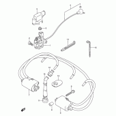 Схема вузла: Електроустаткування для Suzuki GSX600 Katana