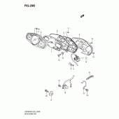 Схема узла: Спидометр (Gsr600k9/ak9/uk9/uak9/l0/al0/ul0/ualo) для Suzuki GSR600