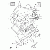 Схема вузла: Облицювальні елементи (Model 3sh) для Suzuki GSX-R400