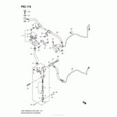 Схема вузла: Задній гальмівний циліндр (Gsx1300Ral3 E33) для Suzuki GSX1300 Hayabusa