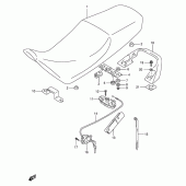 Схема вузла: Сидіння для Suzuki VX800 VX800