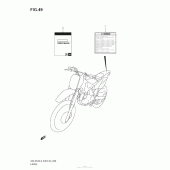 Схема узла: Информационные наклейки (Dr-Z125L3 E28) для Suzuki DR-Z125 DR-Z125L