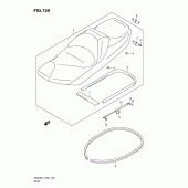 Схема узла: Сиденье (An400l1 e2) для Suzuki AN400 Burgman (EU analogue of SkyWave)