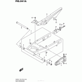 Схема вузла: Задній важіль (Маятник) для Suzuki SV650