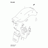 Схема вузла: Заднє крило (Model k1) для Suzuki VZ800 Marauder