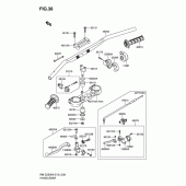 Схема вузла: Кермо & Тросики для Suzuki RM-Z250