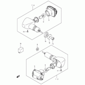Схема узла: Поворотники (E24, f.no.100197) для Suzuki GSX1400