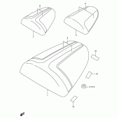 Схема узла: Заглушка сиденья пассажира (Model t) для Suzuki GSX-R750