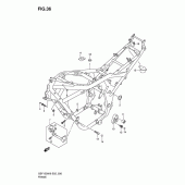 Схема узла: Рама для Suzuki GSF1200 Bandit S
