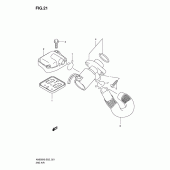 Схема вузла: Система індукції повітря для Suzuki AN650 Burgman (EU analogue of SkyWave)