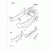 Схема вузла: Бічні панелі (Model m) для Suzuki GSX-R1100