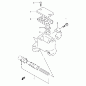 Схема вузла: Передній гальмівний циліндр Suzuki DR650 DR650RSE