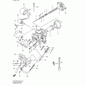 Схема узла: Карбюратор для Suzuki UC125 Epicuro