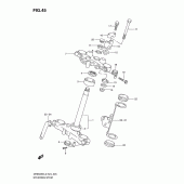 Схема узла: Рулевая траверса для Suzuki DR650 DR650SE