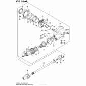 Схема узла: Редуктор & Карданный вал для Suzuki VL800 Boulevard C50T