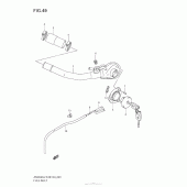 Схема узла: Горловина топливного бака для Suzuki AN650 Burgman (EU analogue of SkyWave)
