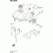 Схема вузла: Паливний бак (Ysf,yvz,yww) (Sv650Al7 E33) для Suzuki SV650