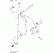 Схема вузла: Патрубок системи охолодження для Suzuki AN650 Burgman (EU analogue of SkyWave)