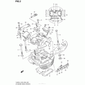Схема узла: Головка цилиндра (Передняя) (Vl800L4 E03) для Suzuki VL800 Boulevard C50T