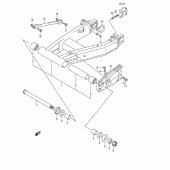 Схема узла: Задний рычаг (Маятник) (Model k2) для Suzuki GSX1400