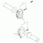 Схема вузла: Пульт управління рульовий (Model t) для Suzuki DR650 DR650RSE
