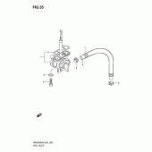 Схема вузла: Паливний кран Suzuki DR650 DR650SE