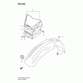 Схема вузла: Переднє крило (Model k9) для Suzuki DR-Z400 DR-Z400S