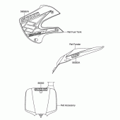 Схема узла: Наклейка (Dr-z110 k3) для Suzuki DR-Z110