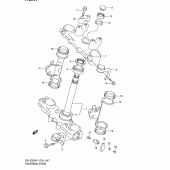 Схема узла: Рулевая траверса (Model k1/k2) для Suzuki DR-Z250