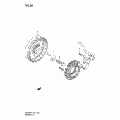 Схема вузла: Статор & Ротор для Suzuki GSF650 Bandit