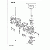 Схема вузла: Карбюратор (E18, e39) для Suzuki GSX-R1100
