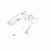 Схема вузла: Бічні панелі для Suzuki DL650 V-Strom