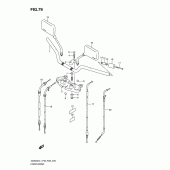 Схема вузла: Кермо & Тросики (Gs500h p28) для Suzuki GS500