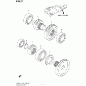 Схема вузла: Проміжна передача для Suzuki AN650 Burgman (EU analogue of SkyWave)