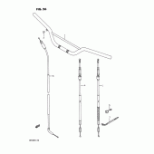 Схема узла: Руль & Тросики для Suzuki RM125