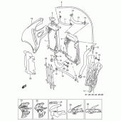 Схема узла: Радиатор для Suzuki RM125