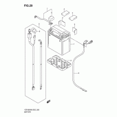 Схема вузла: Акумулятор для Suzuki VZR1800 Intruder M1800R/Boulevard M109R