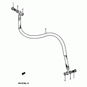 Схема вузла: Гідравлічний шланг зчеплення для Suzuki GSX-R1100