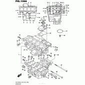 Схема вузла: Картер двигуна для Suzuki GSX-R600