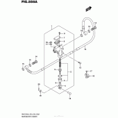 Схема вузла: Задній гальмівний циліндр Suzuki RM-Z250