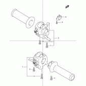 Схема вузла: Пульт управління рульовий (Gsf600sy/suy/sk1/sk2/suk1/suk2) для Suzuki GSF600 Bandit S