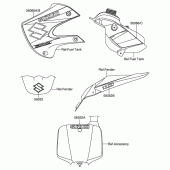 Схема вузла: Наклейка (Dr-z110 k4) для Suzuki DR-Z110