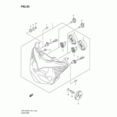 Схема узла: Фара (Gsf1250sal1 e24) для Suzuki GSF1250 Bandit S