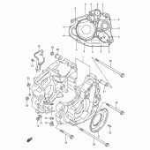 Схема узла: Картер двигателя для Suzuki DR650 DR650SE