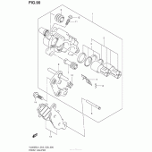 Схема узла: Передний тормозной суппорт для Suzuki VL800 Boulevard C50 B.O.S.S.
