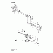 Схема вузла: Масляний насос для Suzuki AN400 Burgman (EU analogue of SkyWave)