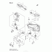 Схема вузла: Задній ліхтар (Стоп-сигнал) для Suzuki AN650 Burgman (EU analogue of SkyWave)